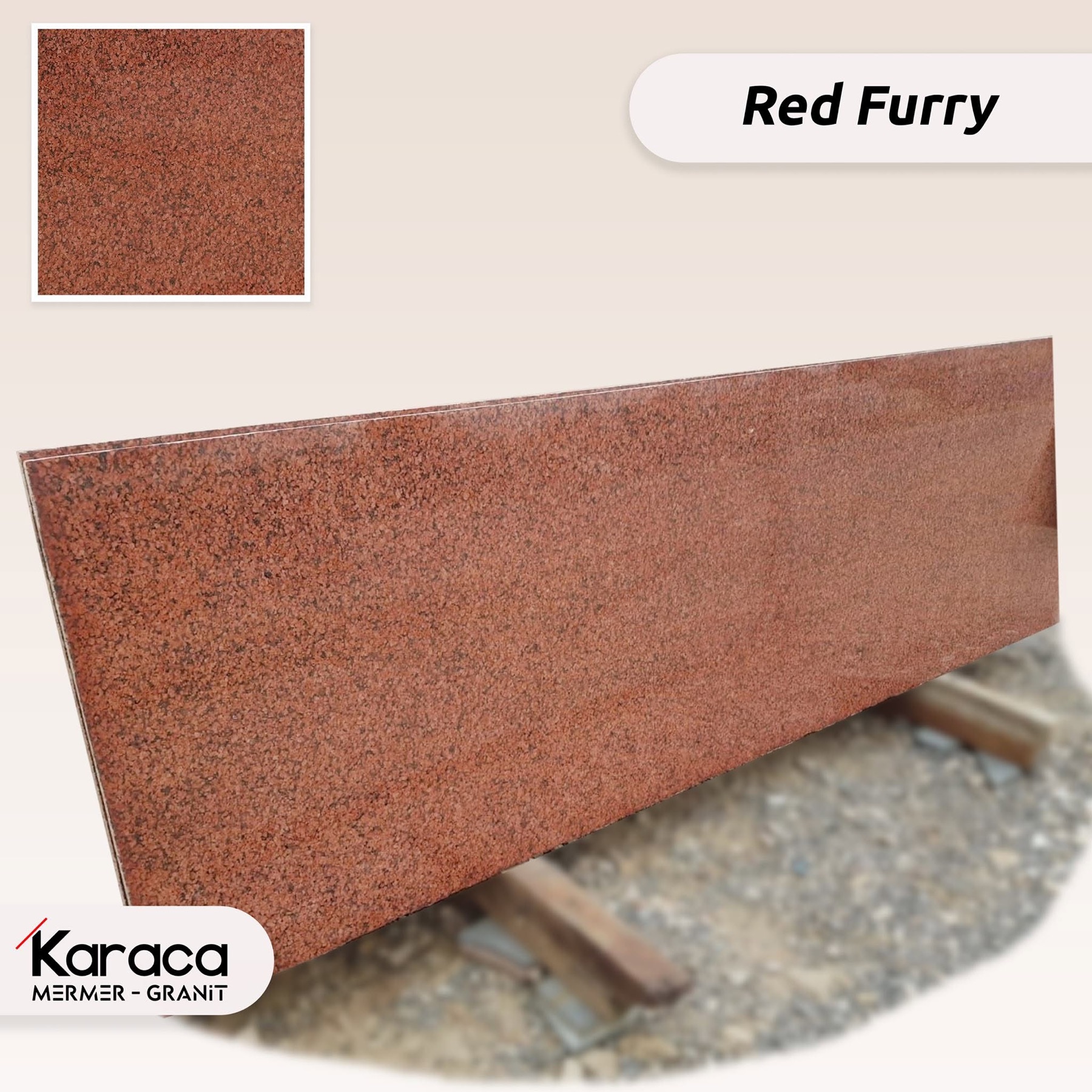 Red Furry granit